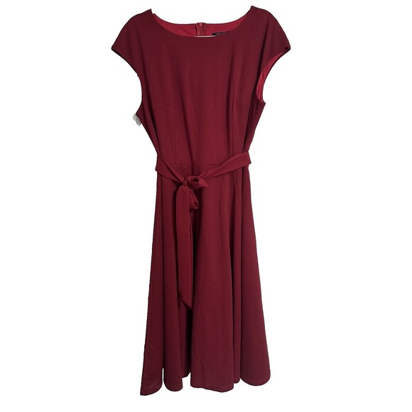 Women Size 2XL Dress Vintage Cocktail Tea Party Dress A-Line Summer Dress Red - Picture 5 of 16